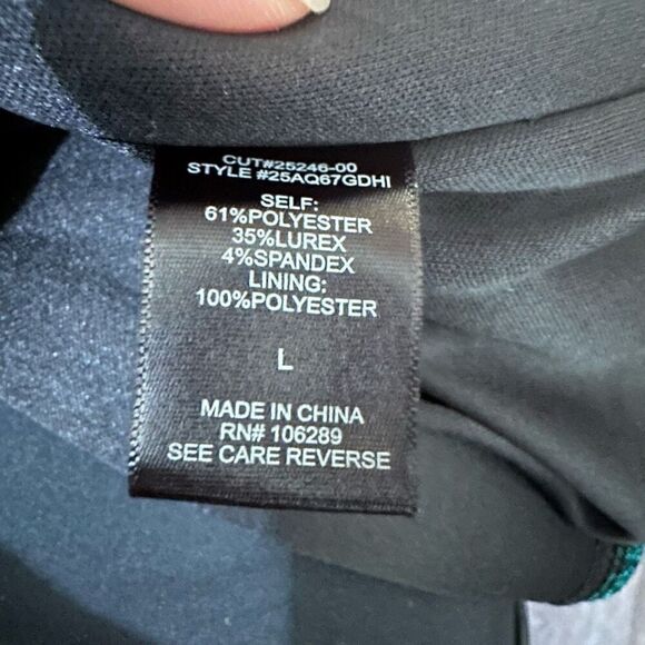 Trixxi Juniors Womens Metallic Gathered Mini Dress Hunter Green Above Knee Sz L - Picture 12 of 16